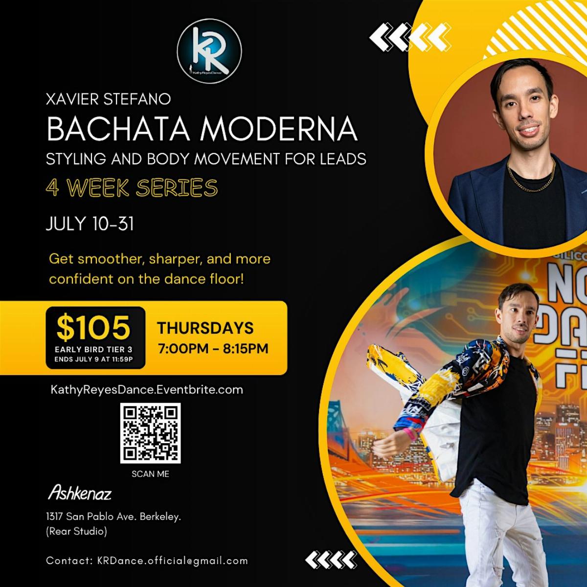 Bachata Styling for LEADS- 4 Week Series- Xavier Stefano