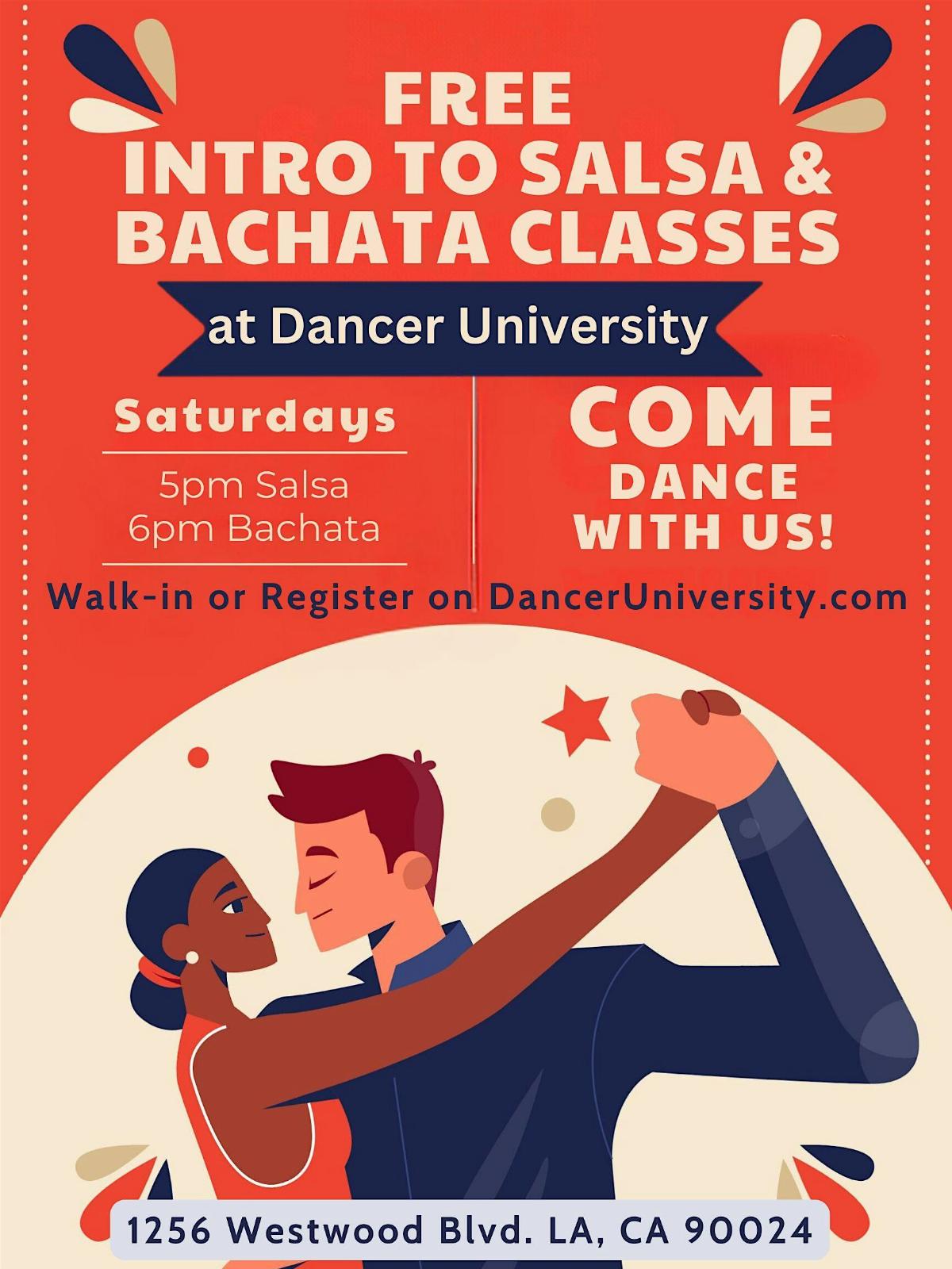 Free Intro to Salsa and Bachata Classes