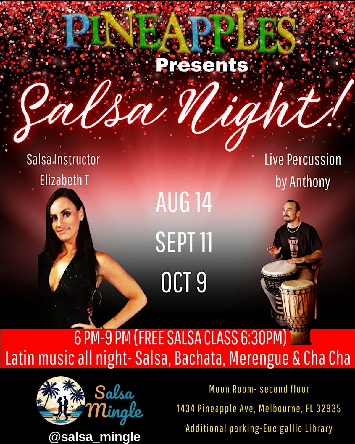 Pineapples Presents: Salsa night by Salsa Mingle!