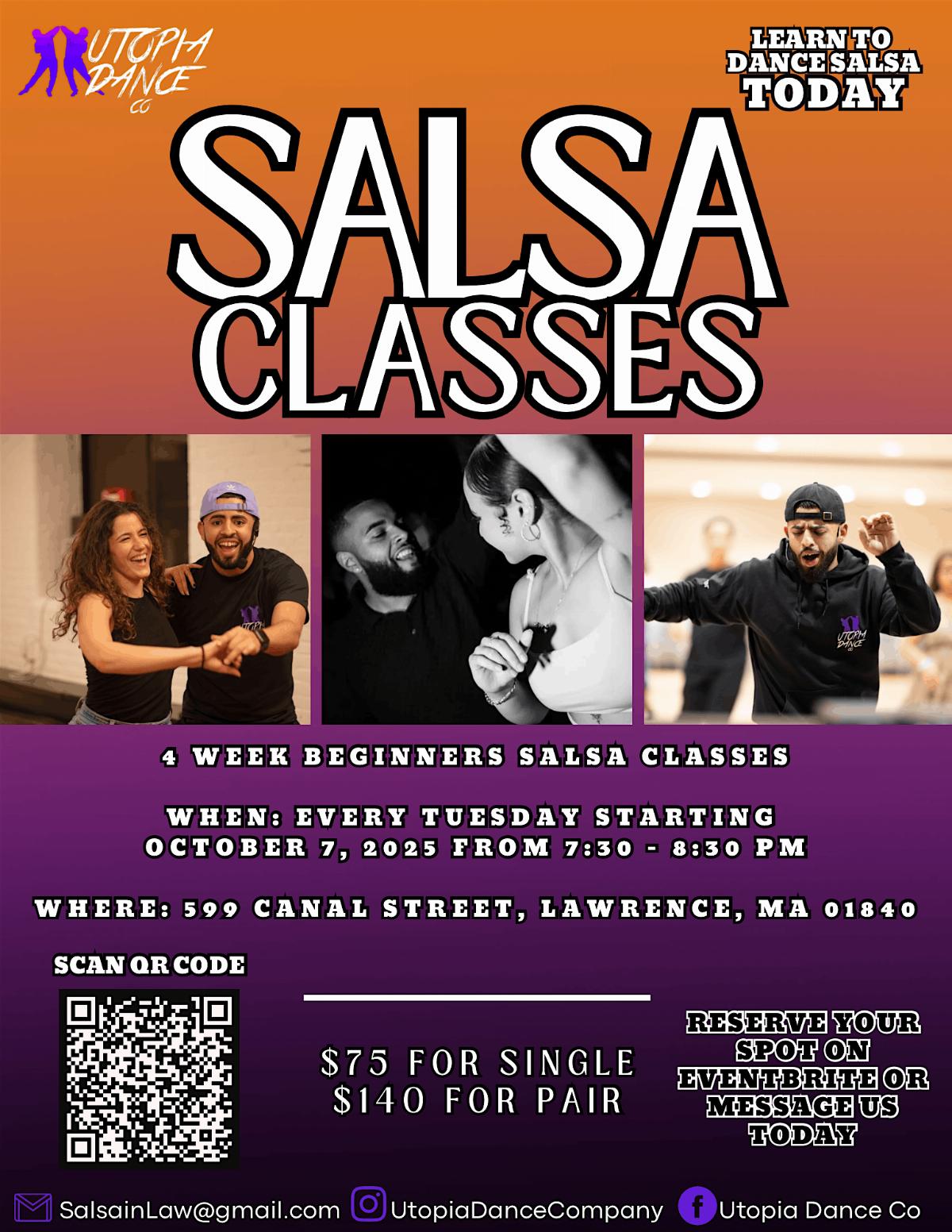 SALSA DANCE  CLASSES (4 WEEKS)