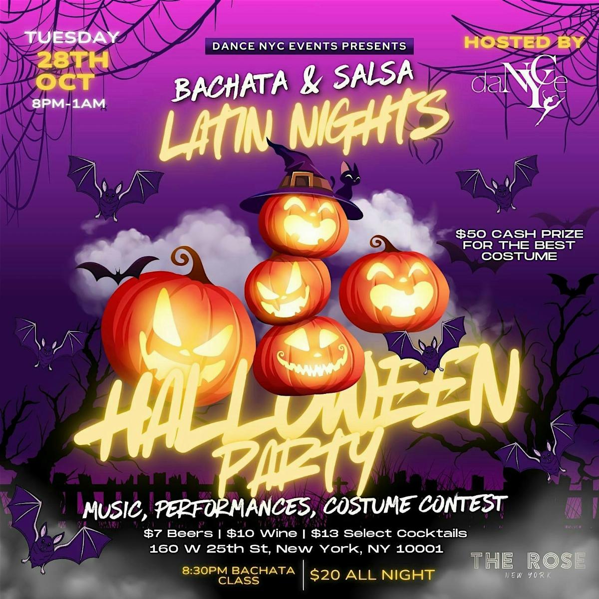 HALLOWEEN BACHATA AND SALSA LATIN PARTY