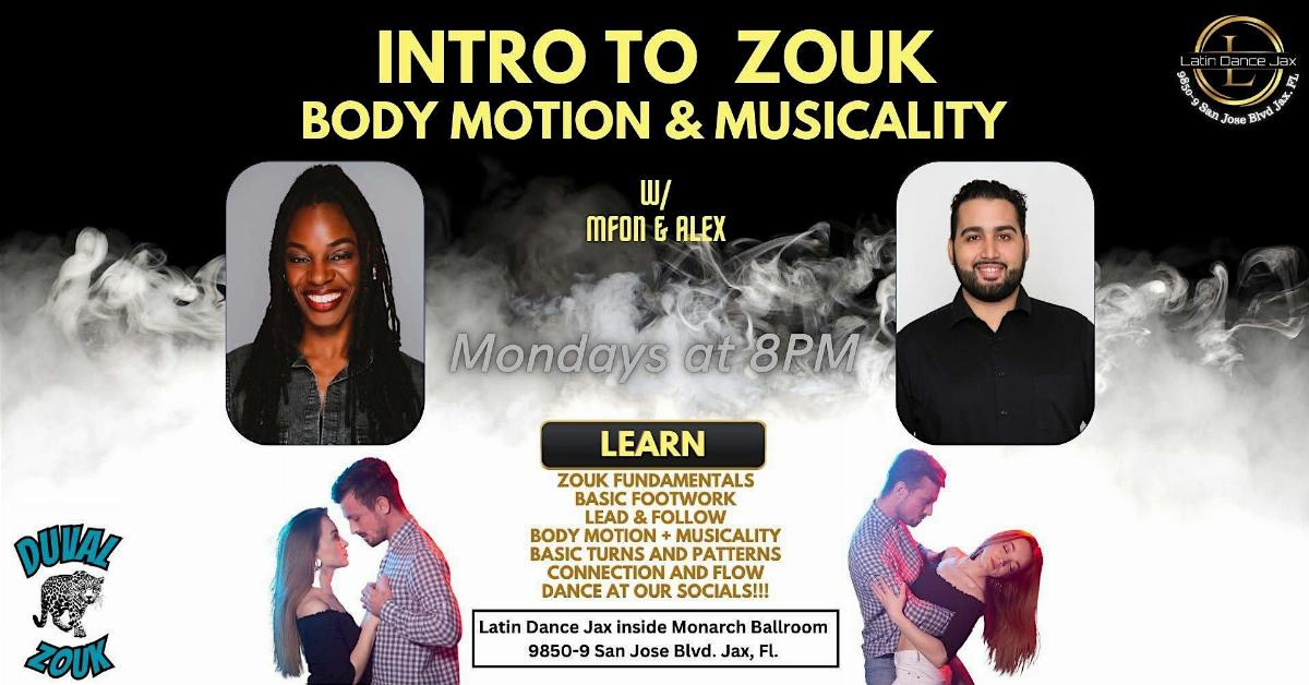 Brazilian Zouk Fundamentals | Body Motion & Musicality (Mondays)