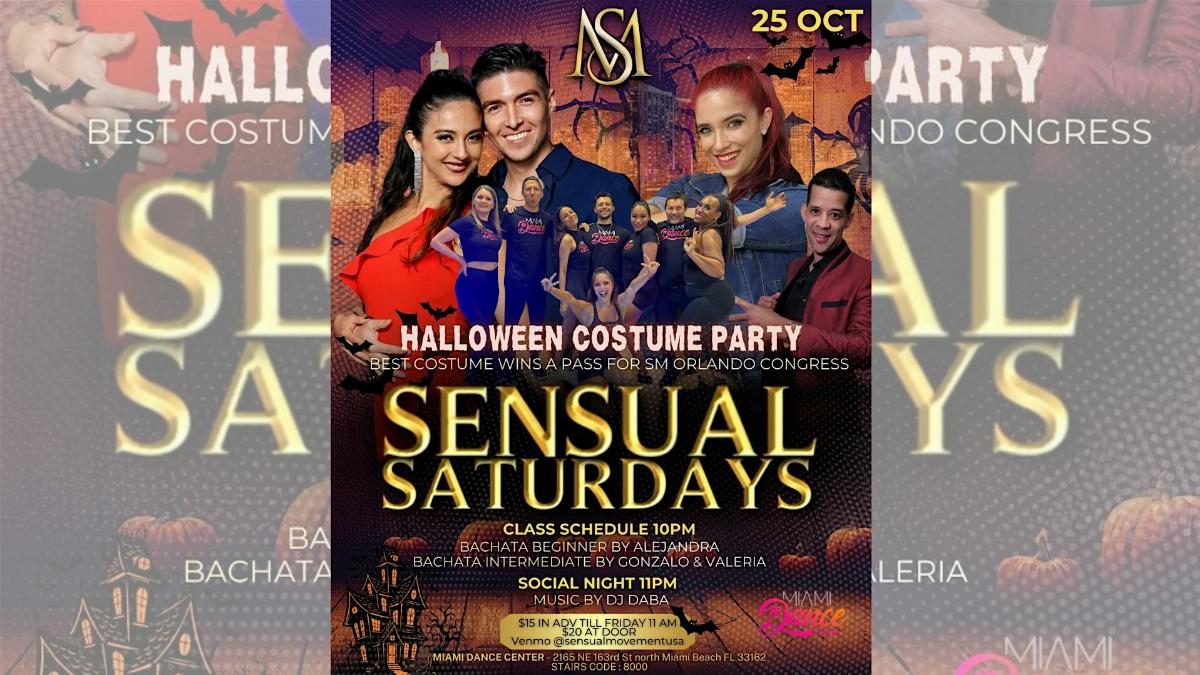 Sensual Saturdays! FREE Bachata Class (w Cover), Social Dance and more!
