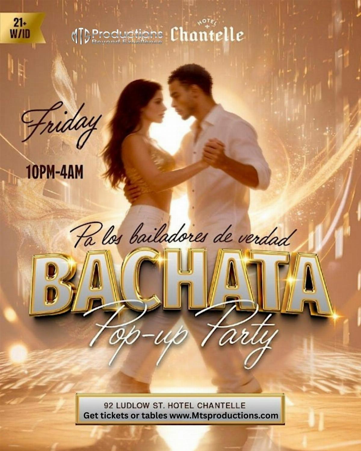 Friday Bachata Night at Hotel Chantelle | Traditional Bachata Party NYC